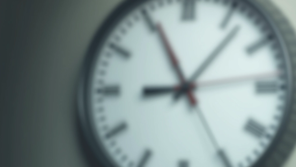 Ceas cu mână în mișcare rapidă, reprezentând urgență