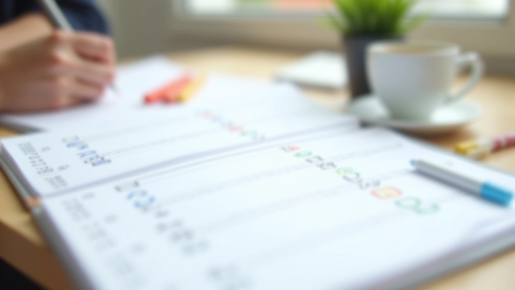 Planificator zilnic complet umplut cu sarcini ordonate și marcate cu prioritate