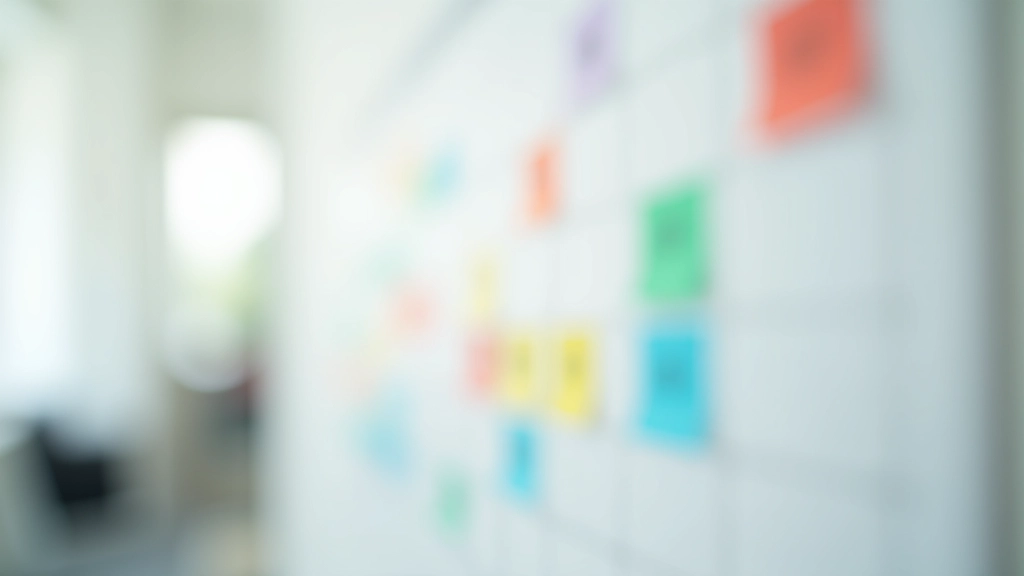 Pagină de calendar cu blocuri colorate și marcaje temporale, planificare zilnică vizuală